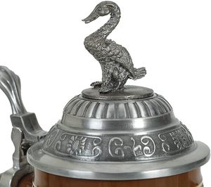 Jarra de Cerveza Moderna Oktoberfest Steel Eagle de 0.7L con <span class=keywords><strong>Tapa</strong></span> de Acero Inoxidable, Adorno Navideño Sostenible - Product Image 4