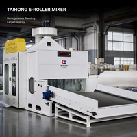 Machine à mélanger les fibres à cinq rouleaux automatique pour la production textile