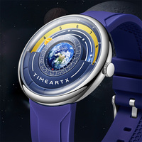 Montre à quartz TIMEARTX personnalisée, cadran planète 3D, tendance, lumineuse, étanche, pour homme, service OEM TA-5700