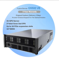 Serveur en rack FusionServer G5500 V6 4U pour système d'entraînement IA avec 8 GPU, processeurs Intel Xeon DDR4, prise en charge de 24 disques