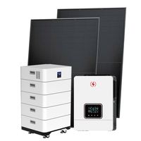 7Kw 10Kw 15Kw Panneaux solaires photovoltaïques photovoltaïques à onde sinusoïdale pure avec batterie et onduleur 5Kw Système d'énergie solaire hors réseau