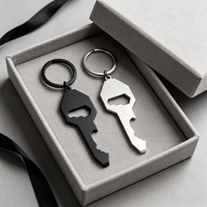 <span class=keywords><strong>Porte</strong></span> Clés Outil Multifonction Acier Inoxydable <span class=keywords><strong>Décapsuleur</strong></span> Tournevis <span class=keywords><strong>Clé</strong></span> Hexagonale Pied de Biche Outil EDC Poche Cadeau Homme - Product Image 1
