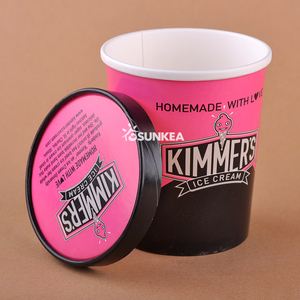 Hộp Đựng Kem Giấy Dùng Một Lần 4Oz 5Oz 8Oz 12Oz 16Oz 26Oz 32Oz 36Oz Có Nắp Giấy - Product Image 6