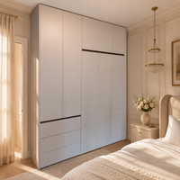 Armoires en bois portables modernes, armoire de chambre à coucher avec tiroirs, meubles de rangement, design d'armoire de chambre à coucher