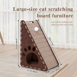 Factory Price Foldable Cat <b>Bed</b>, Premium Acoustic Felt Soundproof Cat <b>Cave</b> Customizable for Small Space & Balcony - Product Image 2