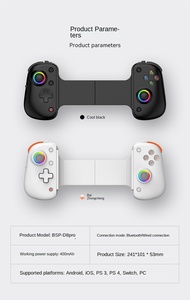 Terbaru RGB Double Hall Rocker BSP-D8 Pro e-sport permainan peregangan pegangan <span class=keywords><strong>Joystick</strong></span> untuk PS XBOX <span class=keywords><strong>ANDROID</strong></span> Aksesoris permainan - Product Image 2
