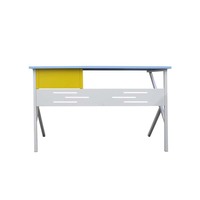 Escritorio de Oficina Minimalista con Patas Metálicas en Forma de K y Superficie Personalizable para Oficina y Sala de Estudio
