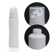 Bouteille en plastique HDPE de 100 ml 200 ml avec applicateur à bille à 5 billes Huile capillaire Lotion pour le visage Lotion pour le corps Utilisation de bouteilles d'emballage vides