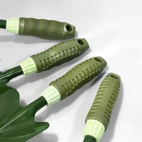 Vente flash : Ensemble de 4 outils de jardinage à manche en plastique, houe et fourche à double usage, pelle pour ameublir le sol, pelle à désherber, pelle de jardin