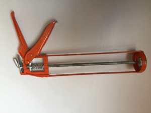 Pistolet à calfeutrer manuel OEM en silicone pour la construction, avec tige lisse et piston métallique, modèle de pistolet à calfeutrer revêtu de peinture - Product Image 5