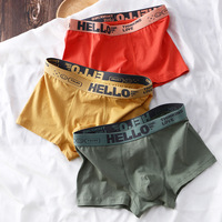 Caleçons Boxers d'Été pour Hommes en Coton Tricoté Uni, Taille Mi-Haute, Respirants, Vente en Gros ODM, Prise en Charge du Dropshipping, Meilleures Ventes