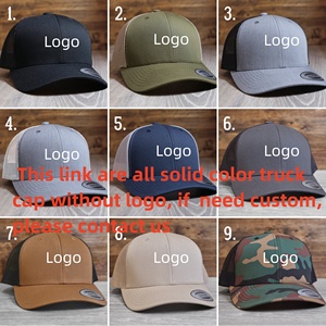 Casquette de Sport Trucker Richardson 112 Unisexe à 6 Panneaux, de Haute Qualité, en Promotion, avec Logo Personnalisé en Écusson de Cuir et Maille Pleine - Product Image 5