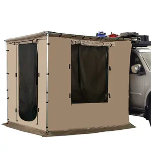 Nuova tenda da esterno portatile per camion da 4 persone con tenda da sole retrattile per auto con annesso