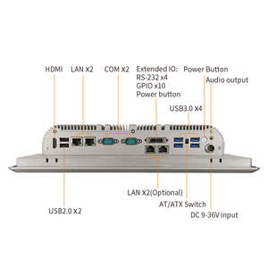 Nhà máy trực tiếp 15-inch công nghiệp HMI Touch Panel PC không thấm nước 8th 13th <span class=keywords><strong>Intel</strong></span> Core i5/i7 <span class=keywords><strong>CPU</strong></span> 1255u/1335u 8to13th gồ ghề màn hình - Product Image 4