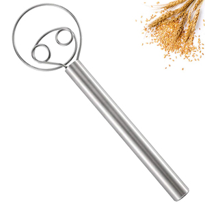 Vente chaude En Acier Inoxydable Néerlandais Pain Pâte <span class=keywords><strong>Fouet</strong></span> Outils De Cuisson <span class=keywords><strong>pour</strong></span> Pain Pizza Gâteau Pâtisserie Alimentaire - Product Image 1