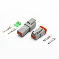 Connecteur automobile Deutsch DT Series 2 broches/voies, prise mâle pour câble électrique, étanchéité renforcée, prise en plastique étanche
