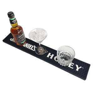 Custom Printed Silicone PVC Bar Rubber Pub Mat Beer Spill Pad Rail Mat Drip Tray Non Slip Service Mat Table Coaster <b>Placemat</b> Pad - Product Image 5