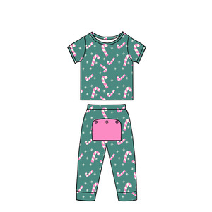 Babylovey Romper Natal Bayi Baru Lahir Piyama Bambu Balita Resleting YKK 2 Arah Pakaian Bayi Onesie Baju Tidur Anak dengan Popok - Product Image 3