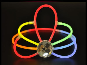 Oem ODM Glow Sticks với kết nối cho kính mắt bóng Hoa Dây chuyền vòng đeo tay DIY GLOW STICK bóng Đảng phát sáng - Product Image 2