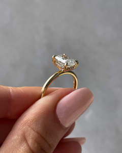 แหวนเพชรสำหรับผู้หญิงที่โตแล้ว14K แข็งสีเหลืองทอง1.5ct 3.6กรัมได้รับการรับรองในห้องปฏิบัติการ - Product Image 6