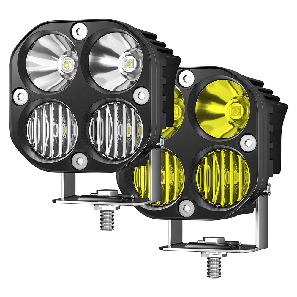 HyperLight Led Work Light 3000K 6000K Yellow White Driving Light Fog Light Car UTV Truck SUV Motorcycle Led Spotlight 9-80V