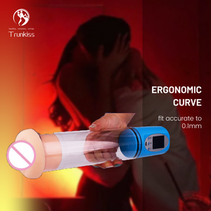 Pompa elettrica LCD per il pene prodotti per adulti giocattoli 4 modalità per l'erezione del pene di masturbazione maschile giocattoli sessuali elettrica pompa del pene - Product Image 6