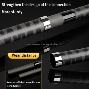 Caña de Surf de tres secciones al por mayor, 3,6, 3,9, 4,2 metros, caña de Surf de fibra de carbono, fundición súper dura de largo alcance para pesca en agua salada - Product Image 6