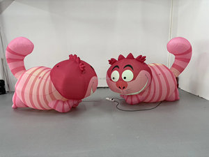 Gato de Cheshire Inflable de Dibujos Animados, Decoración de Jardín para Fiestas Temáticas de Alicia en el País de las Maravillas - Product Image 2