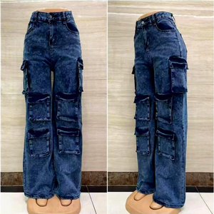 <span class=keywords><strong>Jeans</strong></span> da <span class=keywords><strong>Donna</strong></span> <span class=keywords><strong>Skinny</strong></span> Traspiranti a Vita Alta, Lavaggio Chiaro, Gamba Dritta, Stile Casual - Product Image 4