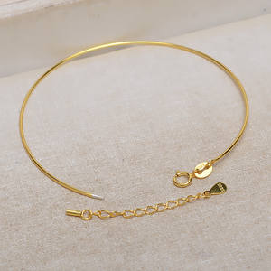 Pulsera de Alambre de Seda Plateada Lulu Tong, Estilo Tornillo, Plata S925, 0.9mm, Accesorios de Joyería DIY para Mujer, Gargantillas de Moda, Collares 4953 - Product Image 1