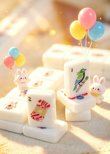 Set Mahjong con Gatti e Filati Fantasiosi: un Tocco Unico su un Gioco Classico, Tessere Mahjong Americane Artigianali <span class=keywords><strong>per</strong></span> Amanti dei Gatti - Product Image 3