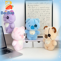 Peluche Ourson Kawaii au design pirate, jouet en peluche doux, poupée en peluche pour machine à griffes, personnalisable avec logo OEM ODM, en stock