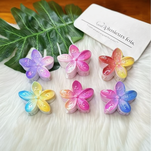 Fermaglio per capelli a forma di fiore da 8 cm, colorato, per donne e ragazze - Product Image 2