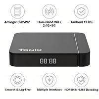 Nuevo TV Box 4K Quad Core S905W2 4GB 32GB Android 11, Receptor de TV con WiFi 5 y BT 5.0 para el Hogar