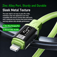 Kabel Data Pengisian Daya Super Cepat Tampilan Digital 240W Tipe-c Pengisian Daya Flash Seluler Kabel Pengisian Daya 6A yang Sepenuhnya Kompatibel