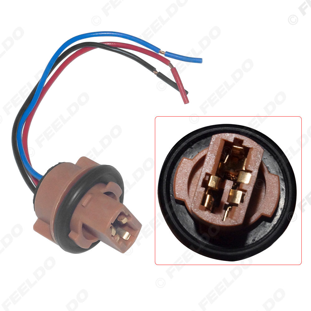 WMYCONGCONG 6 Stück 7443 T20 Lampenfassungen – Plug & Play Adapter Für Blinker, Bremslicht, Rückfahrlicht