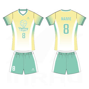 カスタムバレーボールユニフォームセット（男女兼用） |   フル昇華プリントチームジャージ |   プロの試合＆トレーニング用スポーツウェア - Product Image 2