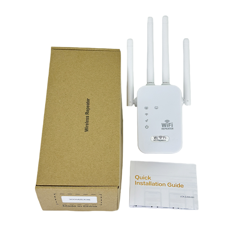 300Mbps High-Speed Wireless WiFi Repeater, Range Extender And Signal Booster With 4 High-Gain External Antennas For Home, Office, Apartment, Shop, Hotel And Business Network Coverage Expansion 2
