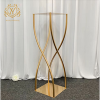 Support à fleurs en fer forgé Mank pour mariage, 30x90cm, centre de table pour allée, décoration pour événements festifs