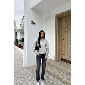 Sudadera Extra Grande para Mujer con Detalle de Bordado de Piedras, Sudaderas con Capucha - Product Image 2