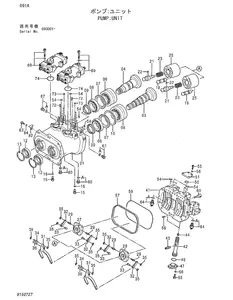 Hitachi खुदाई के लिए 2036744 हाइड्रोलिक मुख्य पंप EX125WD-5 EX200-5 EX210H-5 EX220-5 EX225USR