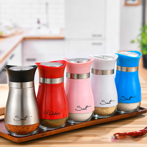 Cuisine Petit <span class=keywords><strong>Pingouin</strong></span> Acier Inoxydable Sel et Poivre Cumin Assaisonnement Herbe Bouteille Conteneurs Barbecue Shaker - Product Image 4