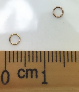 Anillos de Salto Finos de Oro de 18k (Au750) para Fabricación de Joyería, Accesorios para Bisutería - Product Image 3