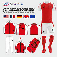 Ensemble complet d'uniformes de football personnalisés pour équipes et clubs avec chaussettes à vendre, machine d'impression de numéros pour maillots de football