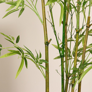 Bonsaï artificiel en bambou Dream Castle, 100 cm-200 cm, décoration intérieure et extérieure, plante verte en plastique, style minimaliste - Product Image 4