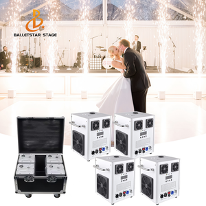 4 máquinas de chispas frías blancas de 750W con estuche de transporte para escenarios de bodas - Product Image 1