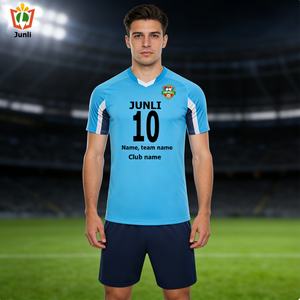 Nueva Ropa de Fútbol para Niños de Primaria y Secundaria, Uniforme de Entrenamiento de Manga Corta para Competencia, Diseño 3D - Product Image 1