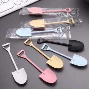 MOQ 500 piezas Cuchara desechable <span class=keywords><strong>de</strong></span> 10.5 cm, tipo pala, con empaque individual, creativa, para mousse, cupcake, postre, repostería, helado - Product Image 3