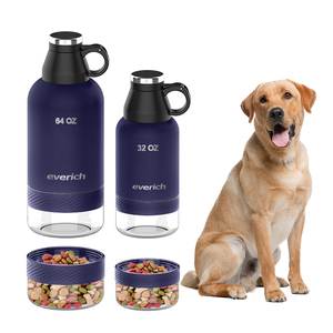 Bottiglia d'<span class=keywords><strong>acqua</strong></span> per cani da viaggio 2 in1 32 64oz contenitore per alimenti portatile con isolamento sottovuoto in acciaio inossidabile - Product Image 3