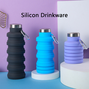 Mug pliable en silicone de qualité alimentaire avec option couvercle - Product Image 4
